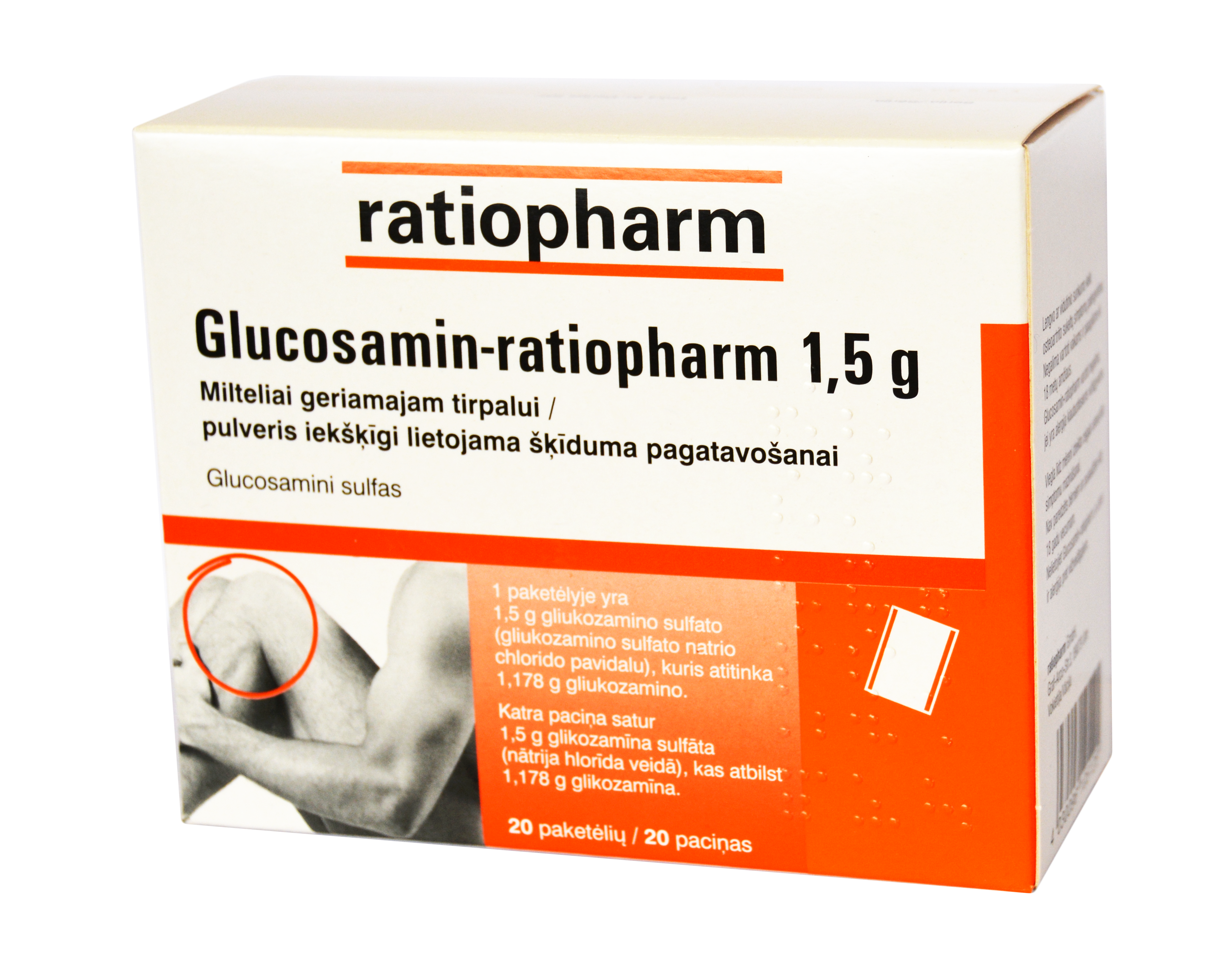 gliukozamino chondroitino 500 mg