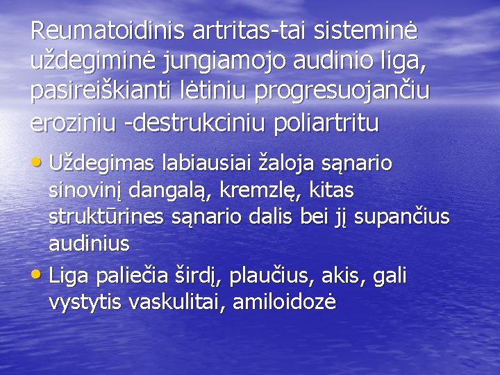 reumatoidinis artritas diagnostika